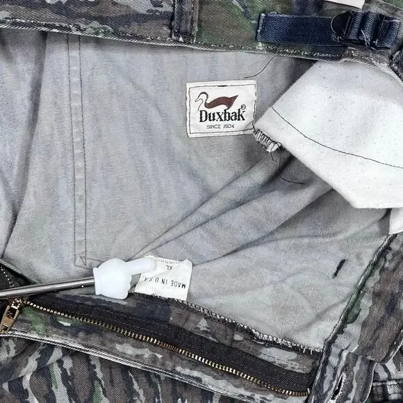 Vintage 90s Realtree Hunting Camo Tactical Pants 36x30 Baggy Wide Leg Fit Duxbak - Picture 4 of 4